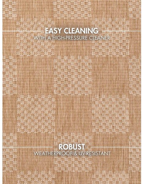 Kremowo-naturalny dywan odpowiedni na zewnątrz 120x170 cm Haringey Dorothy – Ted Baker