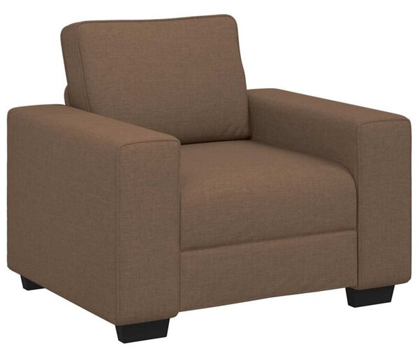 Sofa fotel brązowy 100x77x82 cm tkanina