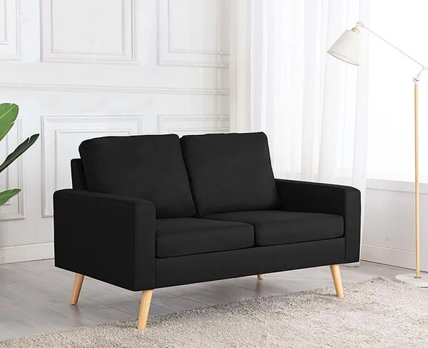2-osobowa czarna sofa A3-Z87