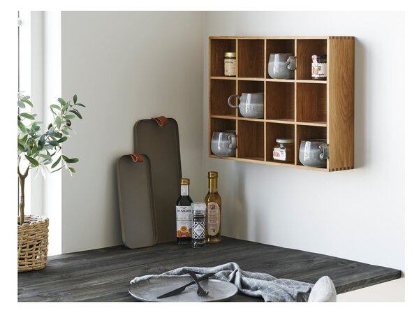 Wielopoziomowa półka w dekorze dębu w naturalnym kolorze 11 cm Soria – House Nordic