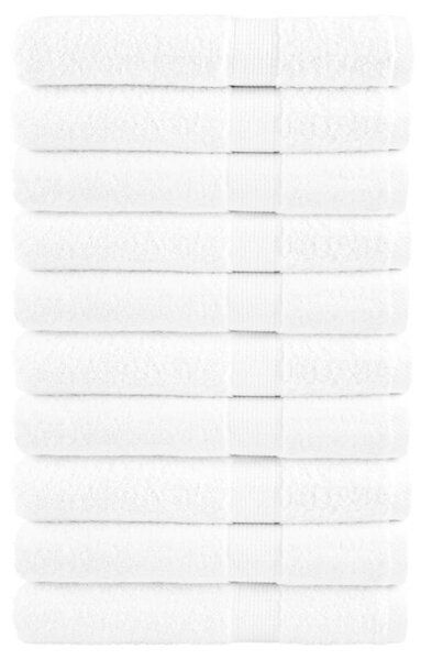 Ręczniki premium, solund, 10 szt., białe, 80x200 cm, 600 g/m²