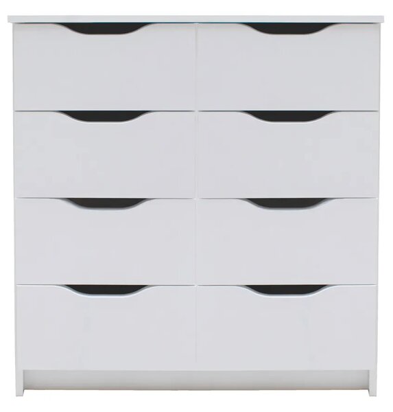 Biała nowoczesna komoda z szufladami - Dagma 6X mat