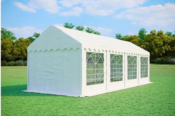 Namiot imprezowy 3x8m STANDARD PVC trudnopalny - Biały