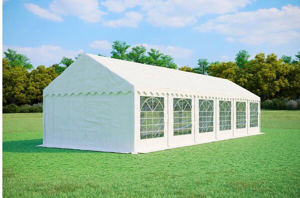 Namiot ogrodowy imprezowy 4x12m PREMIUM PVC trudnopalny - Biały