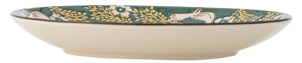 Zielony kamionkowy talerz deserowy ø 16 cm Hezha – Bloomingville