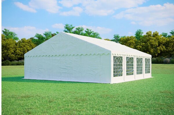 Namiot ogrodowy imprezowy 8x8m PREMIUM PVC trudnopalny - Biały