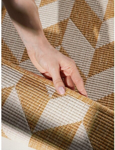 Chodnik odpowiedni na zewnątrz w kolorze ochry/kremowy 80x200 cm Haringey Terrick – Ted Baker