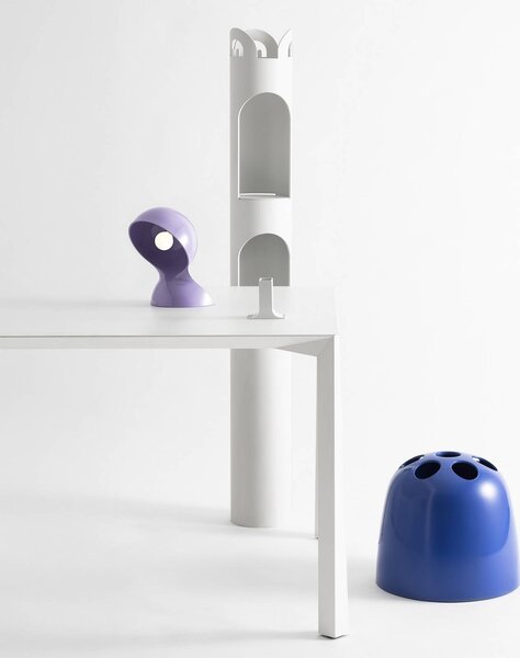 Artemide Lampa stołowa Dalú, fioletowy / różowy / bladoróżowy, salon / jadalnia, tworzywo sztuczne, design