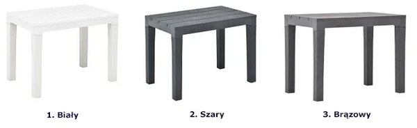 Zestaw szarych ławek ogrodowych S6-C42