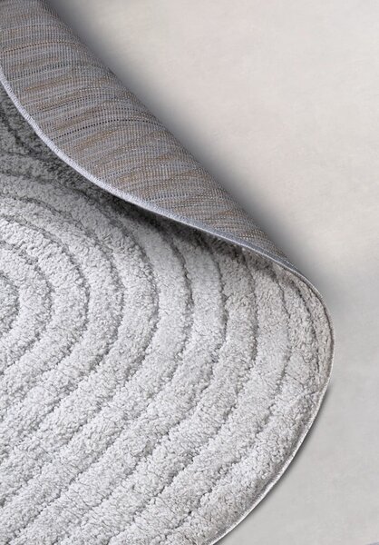 Jasnoszary okrągły dywan ø 160 cm Panglao New York Light Grey – Elle Decoration