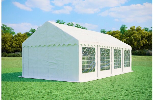 Namiot imprezowy 4x8m PREMIUM PVC trudnopalny - Biały