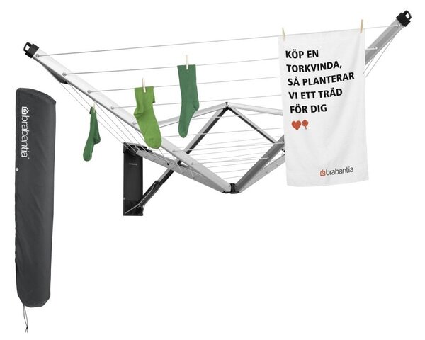 Ogrodowa ścienna suszarka na pranie WallFix 24m – Brabantia