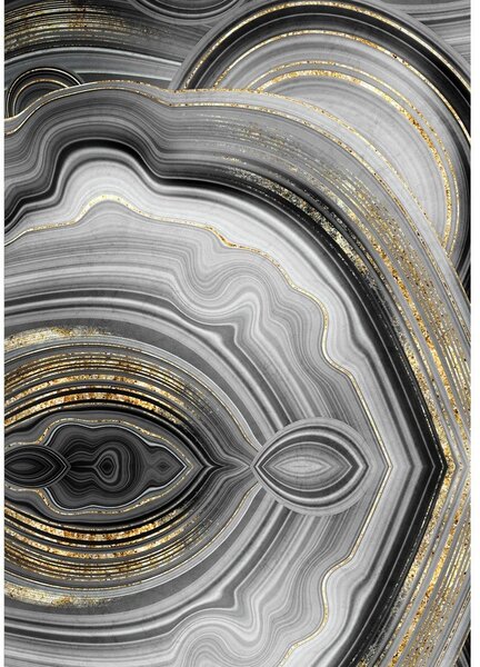 Dywaniki łazienkowe w szaro-złotym kolorze zestaw 2 szt. 60x100 cm CT – Foutastic