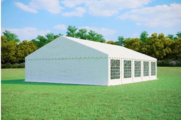 Namiot ogrodowy imprezowy 8x10m PREMIUM PVC trudnopalny - Biały