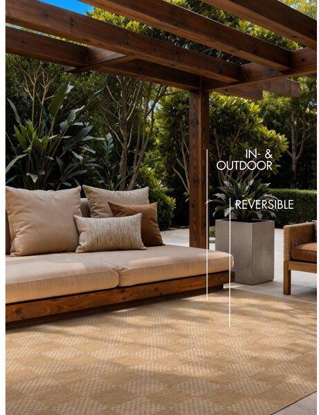 Kremowo-naturalny dywan odpowiedni na zewnątrz 120x170 cm Haringey Dorothy – Ted Baker