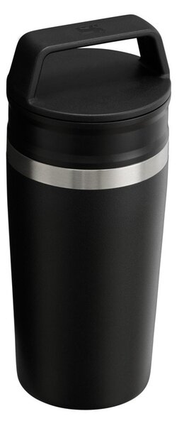 Czarny kubek termiczny ze stali nierdzewnej 350 ml Café-To-Go Travel Mug Black 2.0 – Stanley