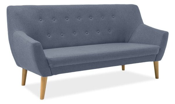 Granatowa 3-osobowa sofa AMBER