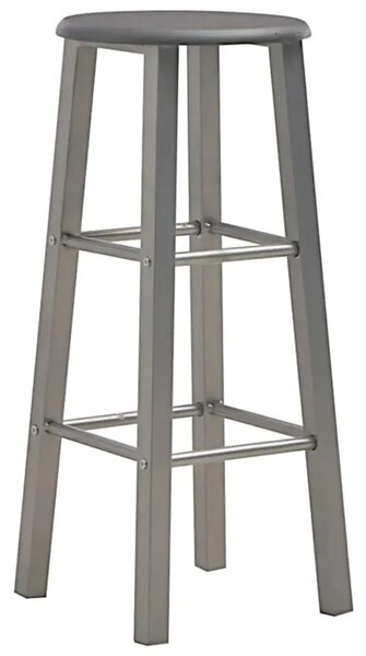 Antracytowy zestaw dwóch stołków barowych loft L8-W55