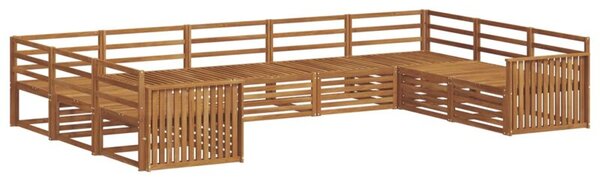 Zestaw mebli ogrodowych z litego drewna akacjowego - nowoczesny i modułowy design