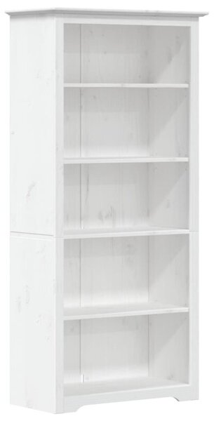 Biblioteczka bodo, biała, 82x40x173 cm, sosnowa, 5 półek