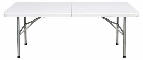 Stół ogrodowy składany plastikowy 150 cm - Biały