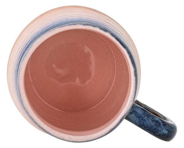 Niebiesko-pomarańczowe kubki ceramiczne zestaw 4 szt. 200 ml Tatum – Bloomingville