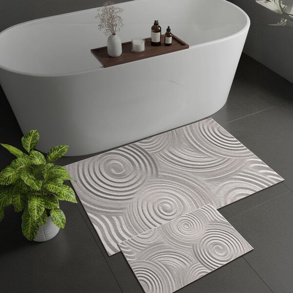 Jasnoszare dywaniki łazienkowe zestaw 2 szt. 60x100 cm – Foutastic