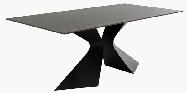 Stół do jadalni z kamiennym blatem Gloria, 180 x 90 cm