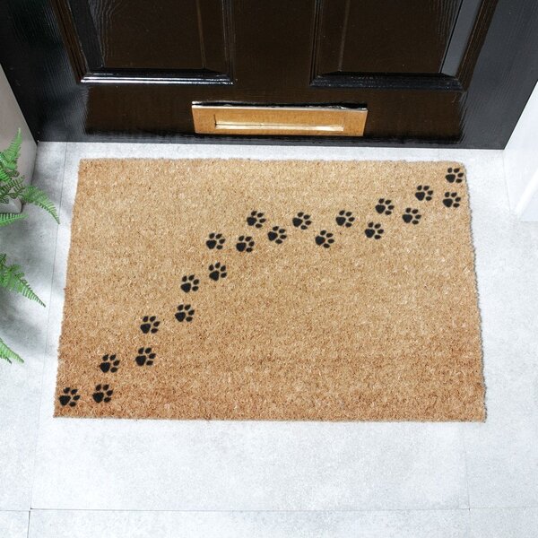 Wycieraczka z włókna kokosowego 40x60 cm Paw Prints – Artsy Doormats