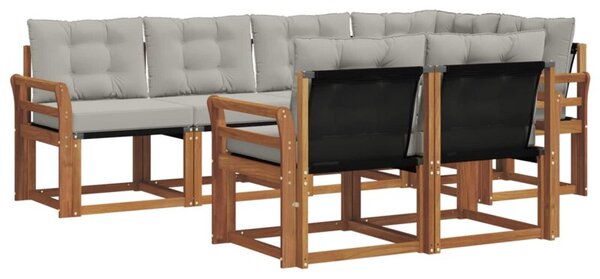 Zestaw mebli ogrodowych z drewna akacjowego - nowoczesny i funkcjonalny design