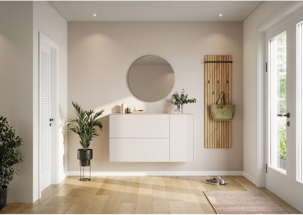 Kremowa wisząca szafka na buty 137x78x41 cm – Germania