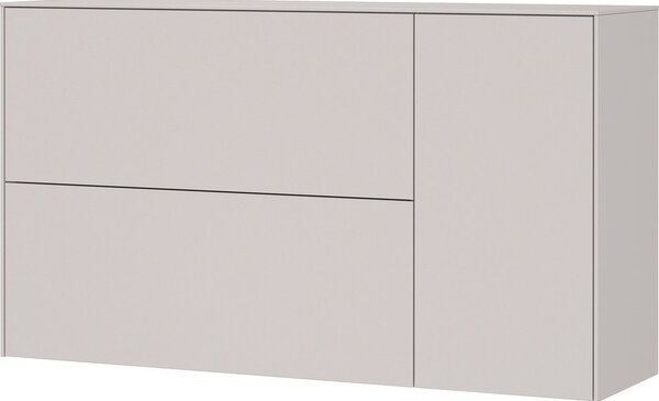 Kremowa wisząca szafka na buty 137x78x41 cm – Germania