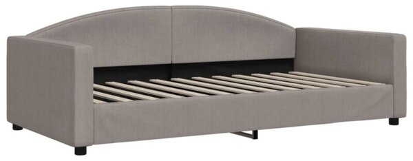 Sofa z funkcją spania, kolor taupe, 100x200 cm, obita tkaniną