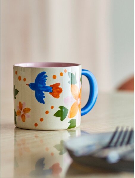 Czarno-beżowe kubki ceramiczne zestaw 2 szt. 300 ml Maricala – Bloomingville