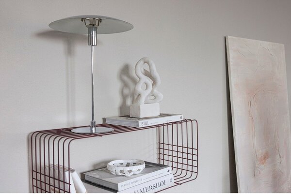 Bordowa wielopoziomowa metalowa półka 70 cm Wire – Mette Ditmer Denmark