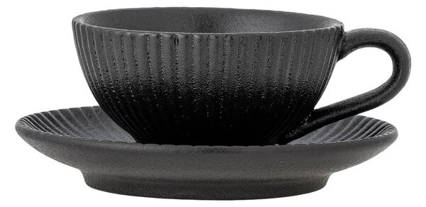 Czarna filiżanka do cappuccino ceramiczna 200 ml Neri – Bloomingville