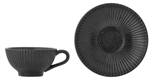 Czarna filiżanka do cappuccino ceramiczna 200 ml Neri – Bloomingville