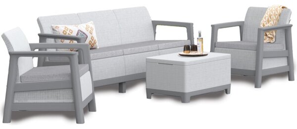 Zestaw mebli ogrodowych KETER Scandi Linea 264041 Jasnoszary