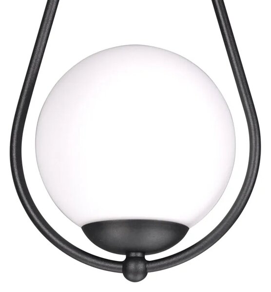 Podwójna czarna lampa wisząca nad stół S6-D86