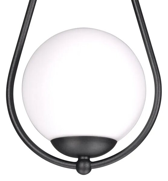 Czarna pojedyncza lampa wisząca H8-M48