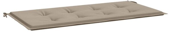 Poduszka na ławkę ogrodową, taupe, 100x50x4 cm, tkanina