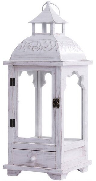 Lampion MY HOME White Cubby 66608 Biały