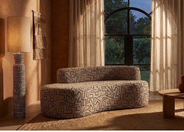 Beżowa sofa z materiału bouclé 176 cm Nairobi – Mauro Ferretti