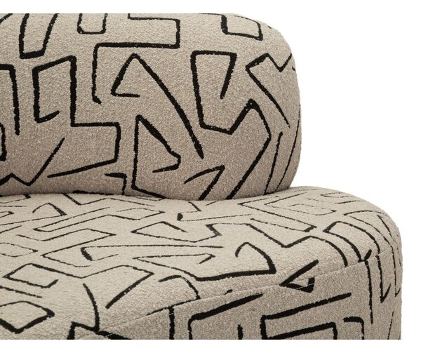 Beżowa sofa z materiału bouclé 176 cm Nairobi – Mauro Ferretti