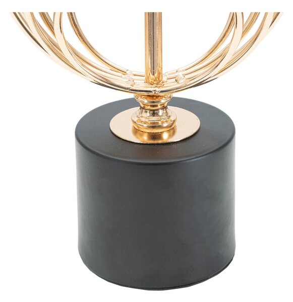 Lampa stołowa w czarno-złotym kolorze z tekstylnym kloszem (wys. 58,5 cm) Circly – Mauro Ferretti