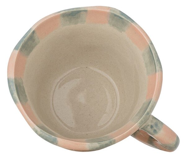Jasnozielono-jasnoróżowa ceramiczna filiżanka na espresso 110 ml Nini – Bloomingville