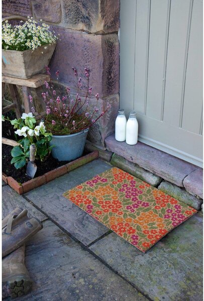 Wycieraczka z włókna kokosowego 40x60 cm Floral – Artsy Doormats