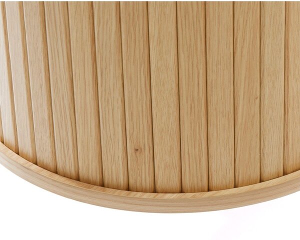 Komoda w dekorze dębu z drzwiami przesuwnymi w naturalnym kolorze 120x76x45 cm Nola – Unique Furniture