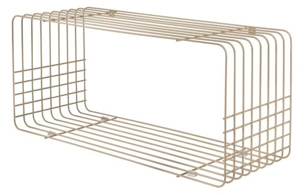 Beżowa wielopoziomowa metalowa półka 70 cm Wire – Mette Ditmer Denmark