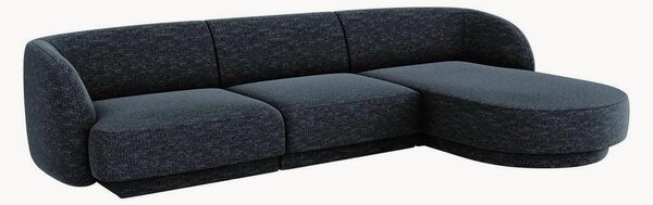 Sofa narożna z szenilu Miley (4-osobowa)
